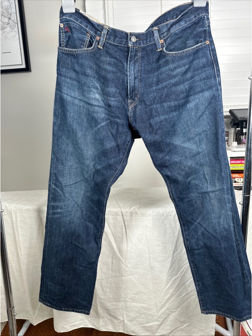 Polo Ralph Lauren Hampton Straight Jeans Mens 36x29 Denim
